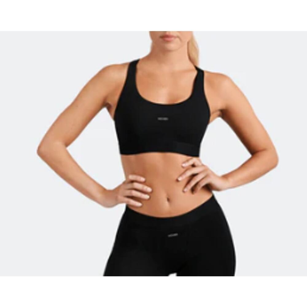 New Woxer Women's Boss Flex Sports Bra, Black, Size XL